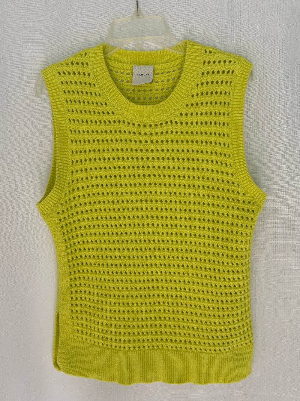 VARLEY Darin Longline Open Knit Sweater Tank